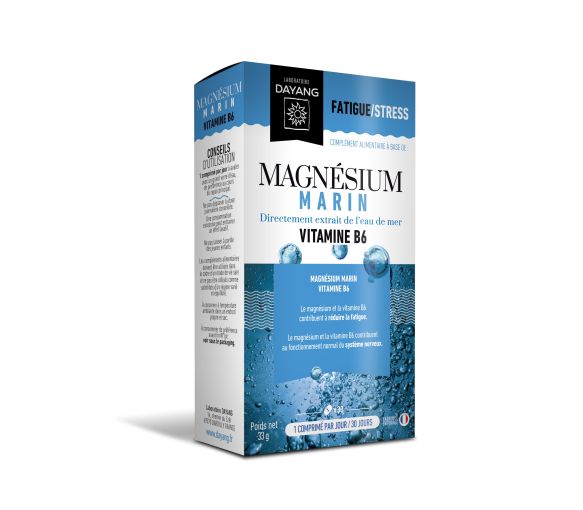 Magnésium marin Dayang - boîte de 30 comprimés à avaler