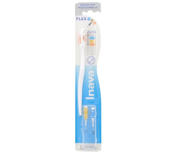 Manche Long et Brossettes Flex 1 2 3 Inava - 1 brosse et 3 brossettes mixtes