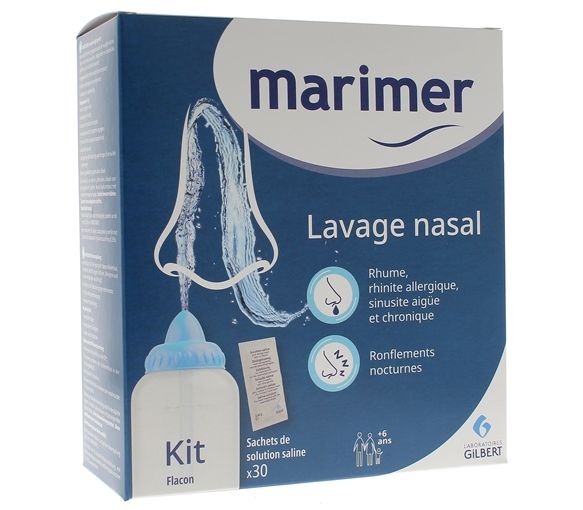 Marimer Lavage nasal kit irrigation - boîte d'un flacon + 30 sachets - image 1