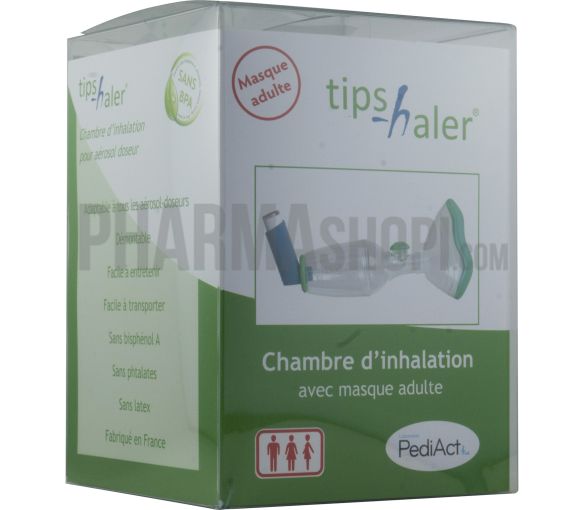 Masque d'inhalation tipshaler adulte PediAct - un masque d'inhalation