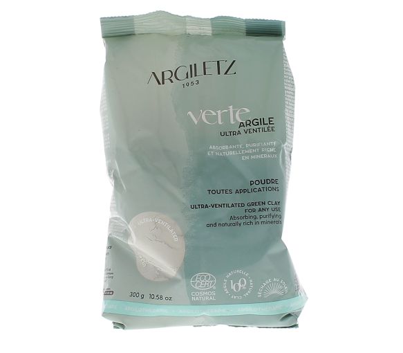 Masque et bain argile verte ultra ventilée Argiletz - sachet de 300 g
