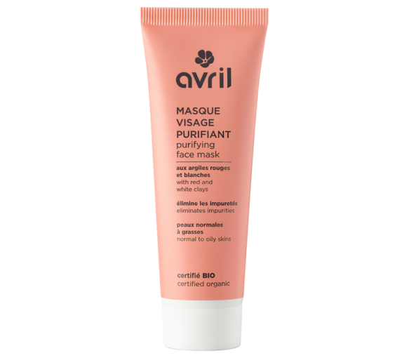 Masque visage purifiant bio Avril - tube de 50 ml