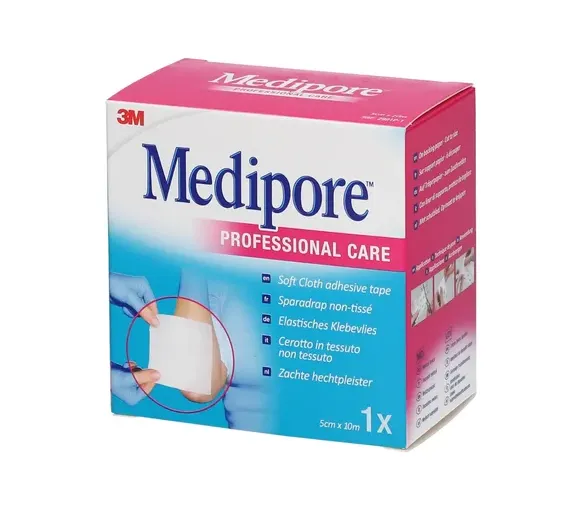 Medipore sparadrap blanc non-tissé 3M - un rouleau - image 1