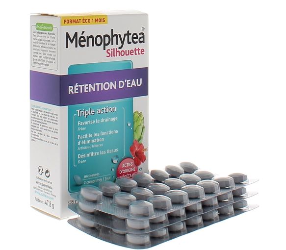 Ménophytea silhouette rétention d'eau - boite de 60 comprimés