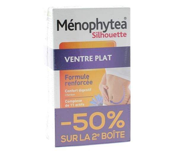 Ménophytea silhouette ventre plat - lot de 2 boites de 30 gélules - image 1