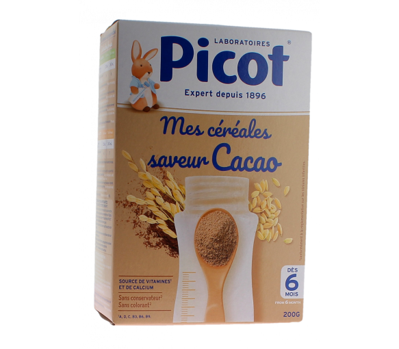 Mes céréales saveur cacao Picot - boite de 200g - image 1