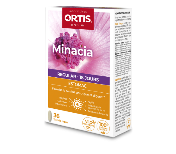 Minacia Regular Estomac Ortis - boîte de 36 comprimés