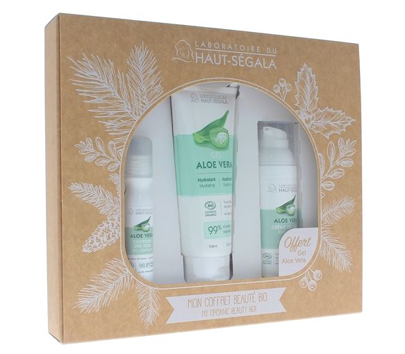 Mon coffret beauté bio à l'aloe-vera Haut-Ségala - coffret contenant 3 produits