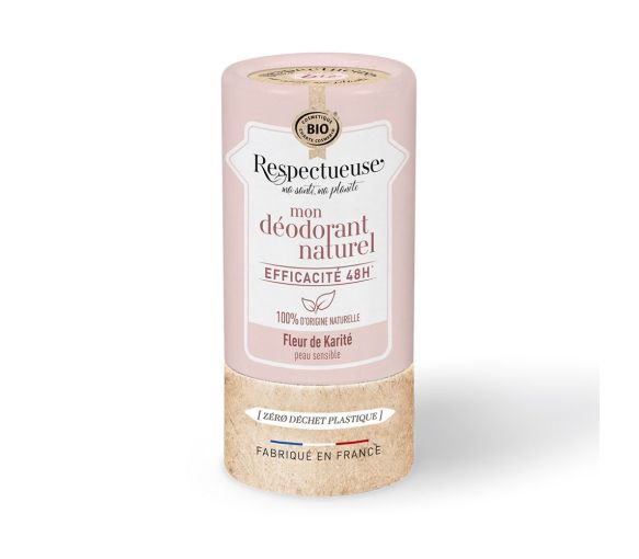 Mon déodorant naturel fleur de karité bio Respectueuse - stick de 50g - image 1