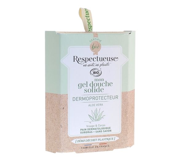 Mon gel douche solide dermoprotecteur bio Respectueuse - pain de 75g