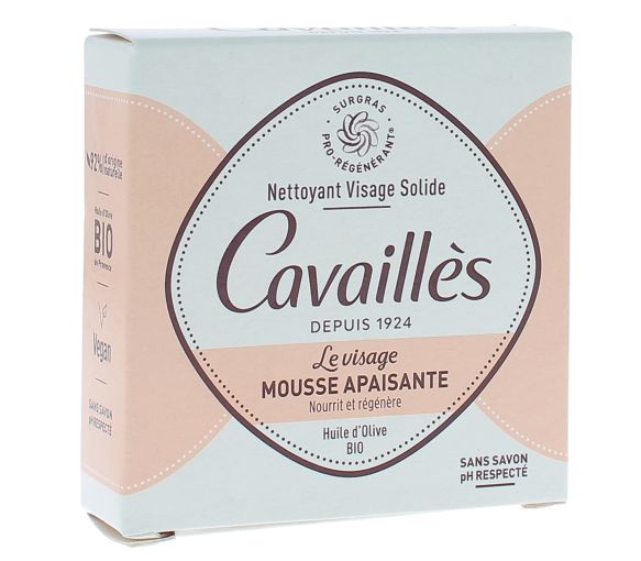 Mousse apaisante solide Rogé Cavaillès - pain de 70g - image 1