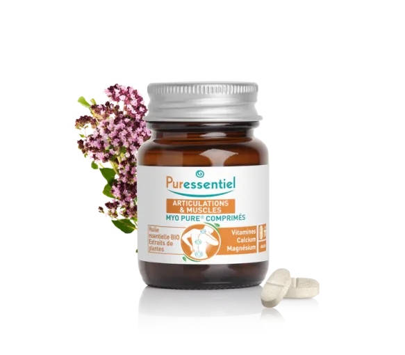 Myo pure comprimés articulations et muscles Puressentiel - pot de 20 comprimés - image 1