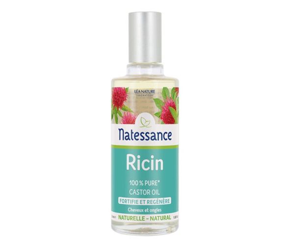 Natessance huile fortifiante ricin cheveux et ongles Léa Nature - flacon de 50 ml