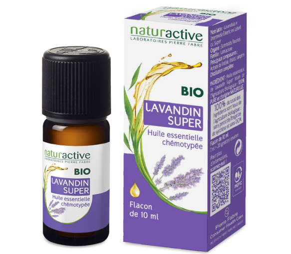 Huile essentielle de Lavandin super bio Naturactive - flacon de 10 ml