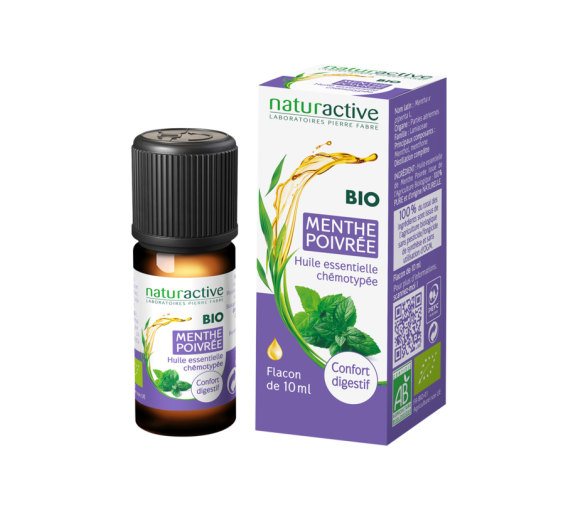 Huile essentielle de Menthe poivrée BIO Naturactive - flacon de 10 ml