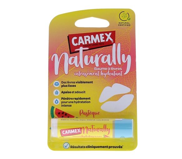 Naturally Baume à lèvres Intensément hydratant Pastèque Carmex - stick de 4g