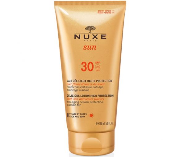 Lait délicieux visage et corps haute protection SPF 30 Nuxe sun - tube de 150 ml - image 1