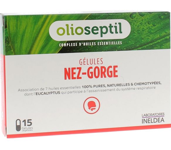 Olioseptil gélules nez-gorge - boîte de 15 gélules
