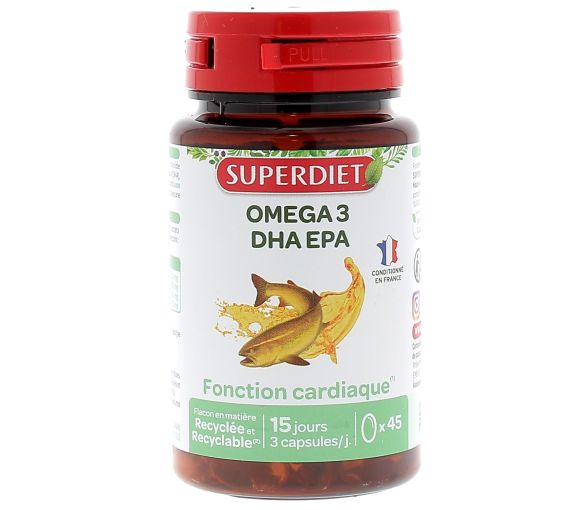 Omega 3 DHA EPA Super Diet - boite de 45 capsules - image 1