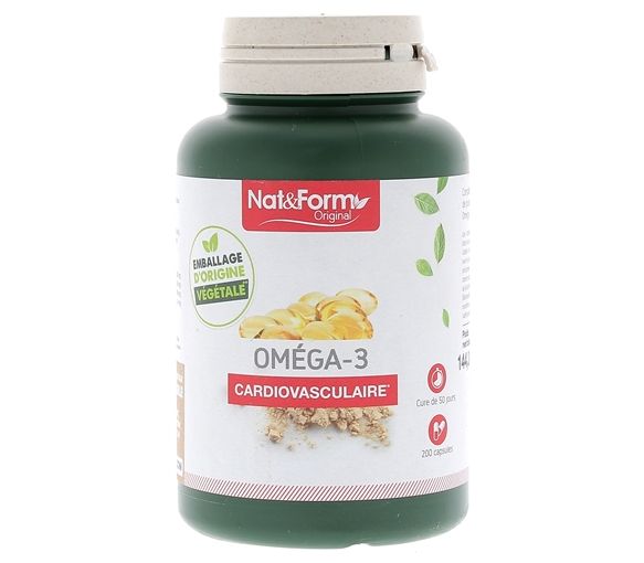 Oméga-3 Original Nat&Form - boite de 200 capsules - image 1