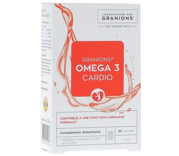 Omega 3 cardio Granions - boîte de 30 capsules
