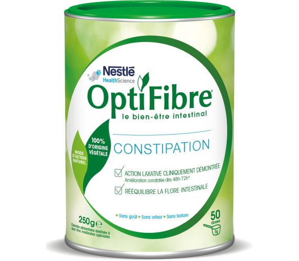 OptiFibre Poudre anti-constipation Nestlé - pot de 250g - image 1