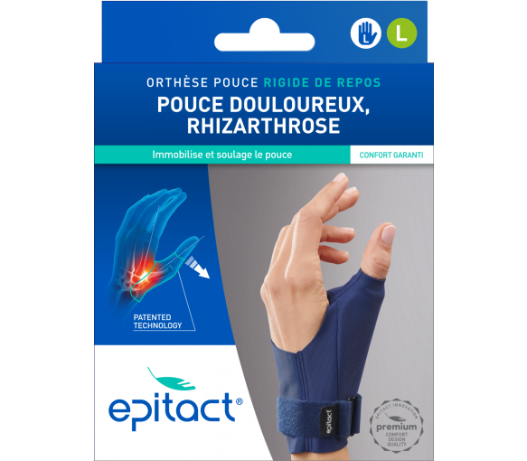 Orthèse pouce gauche L rigide de repos Epitact - 1 unité - image 2