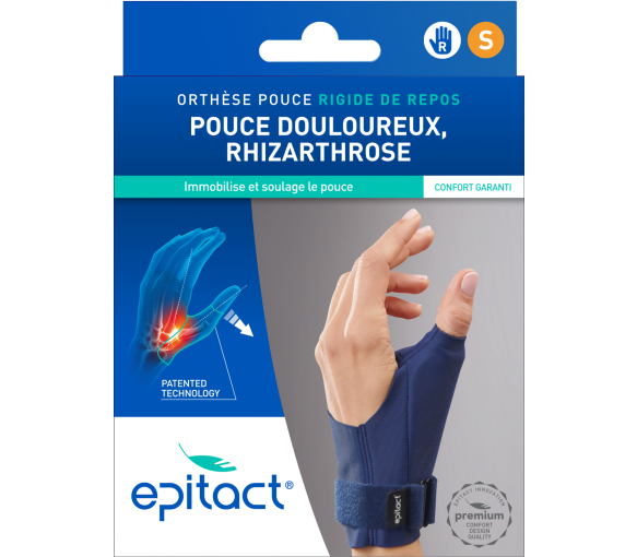 Orthèse pouce droit S rigide de repos Epitact - 1 unité - image 2