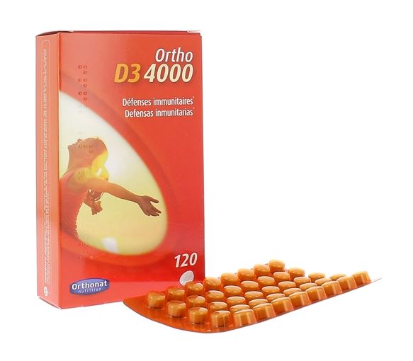 Ortho D3 4000 Défenses immunitaires Orthonat - boîte de 120 comprimés