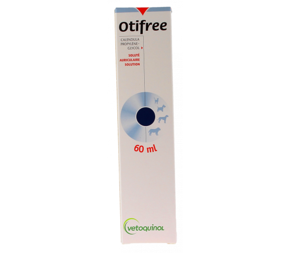 Otifree soluté oriculaire pour les chiens et les chats Vetoquinol - flacon de 60ml - image 1