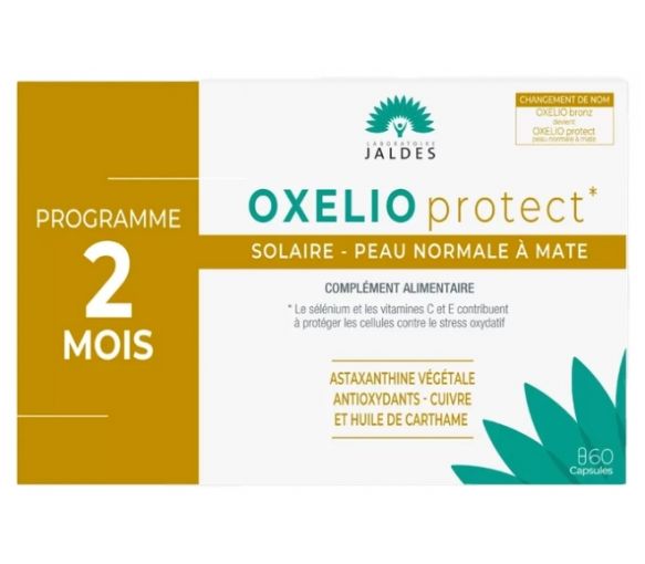 Oxelio Protect solaire peau normale à mate Jaldes - boîte de 60 capsules