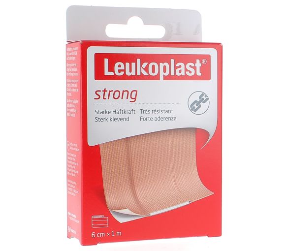 Leukoplast Strong Pansement adhésif à découper BSN Médical - une bande de 6 cm x 1 m