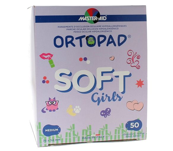 Pansement ophtalmique Soft Girls Ortopad - boîte de 50 pansements - image 1