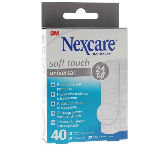 Pansements Soft touch universal Nexcare - boîte de 40 pansements - image 1
