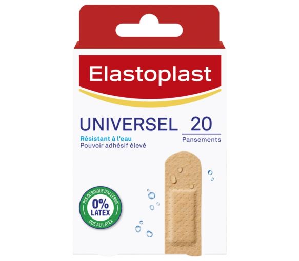 Pansements Universel résistant à l'eau Elastoplast - boîte de 20 pansements - image 1
