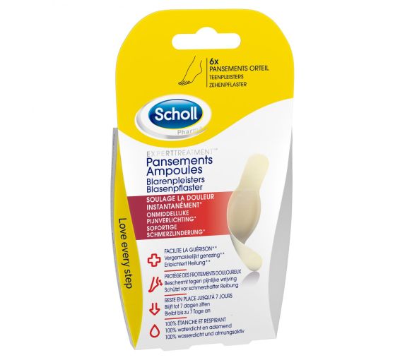 Pansements ampoules pour orteils Scholl - boîte de 6 pansements