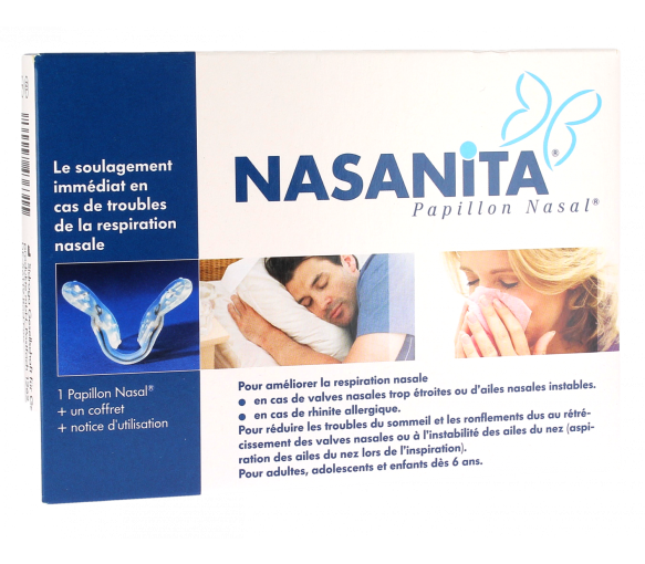 Papillon nasal anti-ronflements Nasanita - 1 papillon nasal - image 1