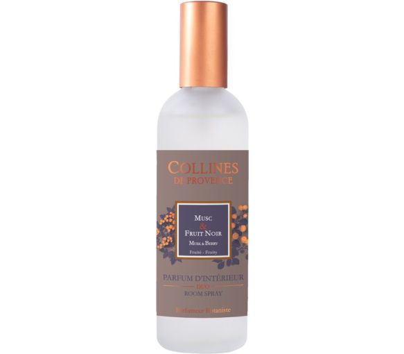 Parfum d'intérieur Musc & Fruit Noir Collines de Provence - spray de 100ml - image 1