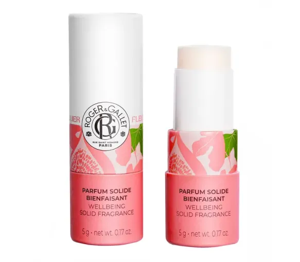 Parfum solide bienfaisant fleur de figuier Roger & Gallet - stick de 5g - image 1