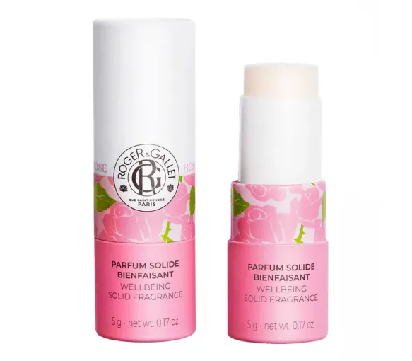 Parfum solide bienfaisant rose Roger & Gallet - stick de 5g - image 1