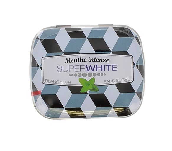 Pastilles menthe intense Superwhite - 50 pastilles