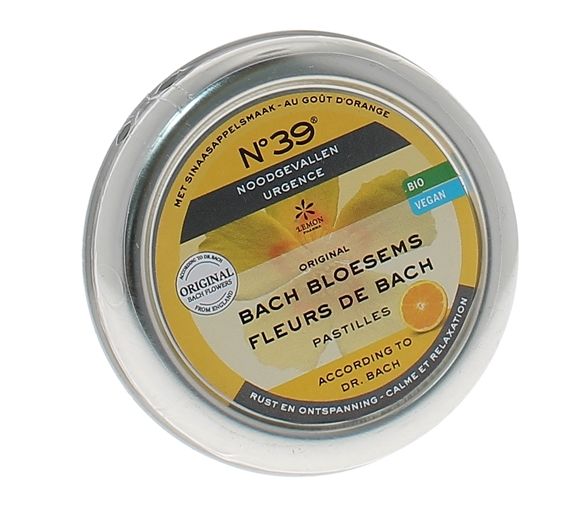 Pastilles urgence "calme et relaxation" Fleurs du Dr Bach Lemon pharma - Boîte de 45 g