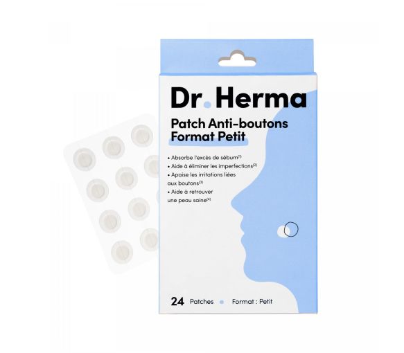 Patch anti-boutons format petit Dr Herma - boite de 24 patches - image 1