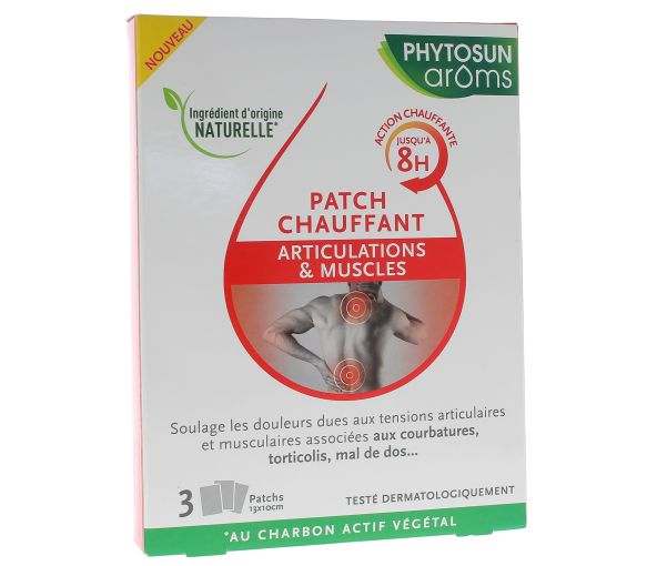 Patch chauffant articulations & muscles Phytosun Arôms - boîte de 3 patchs - image 1