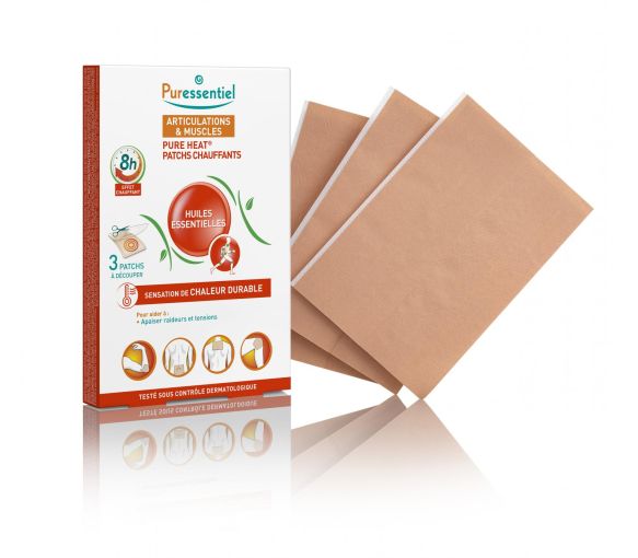 Patchs chauffants articulations Puressentiel - boîte de 3 patchs à découper - image 1