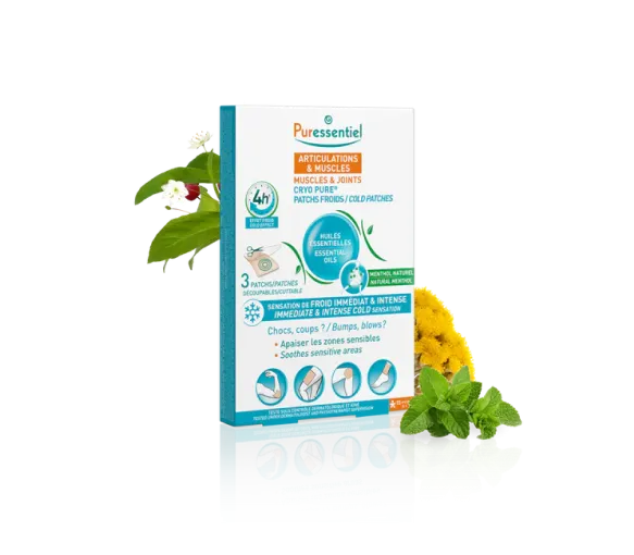 Patchs froids Cryo Pure articulations & muscles Puressentiel - boîte de 3 patchs - image 1