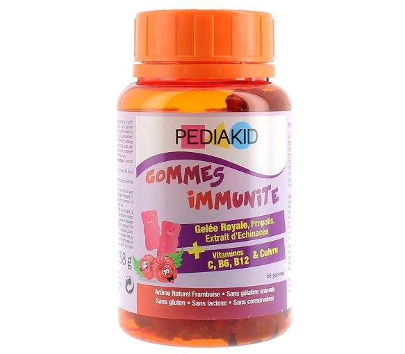 Pediakid gommes immunité Ineldea - Pot de 60 gommes