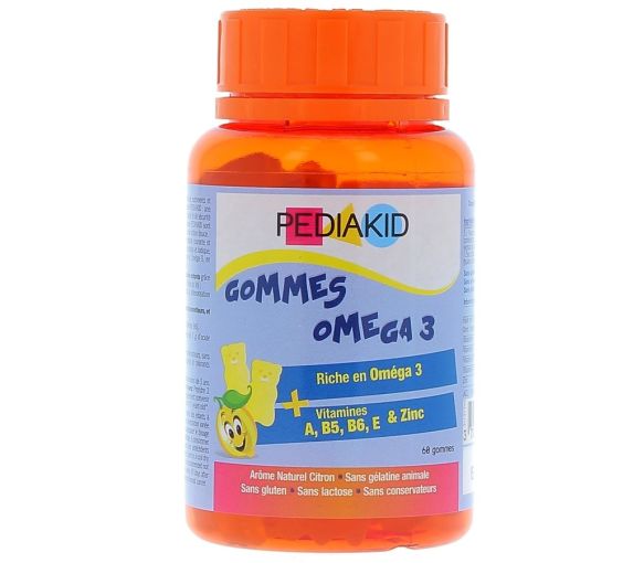 Pediakid gommes omega 3 Ineldea - boite de 60 gommes