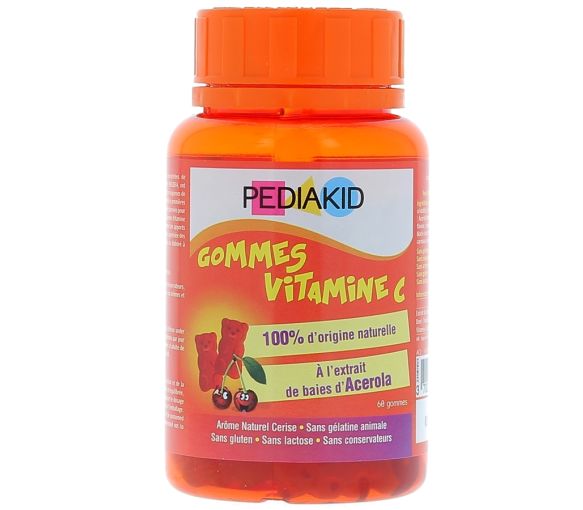 Pediakid gommes vitamines C Ineldea - pot de 60 gommes