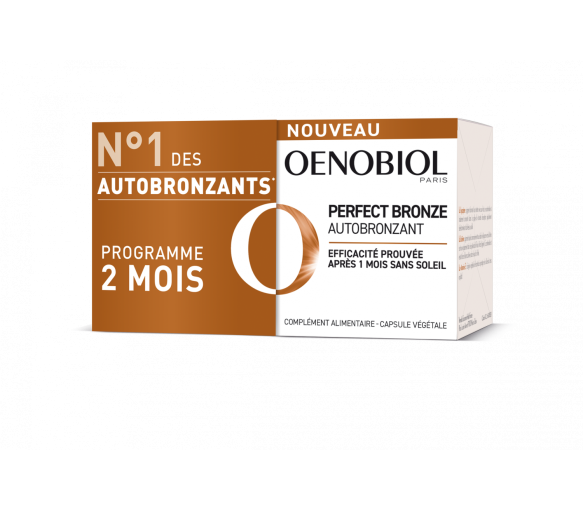 Perfect Bronze autobronzant Oenobiol - lot de 2 pots de 30 capsules - image 1